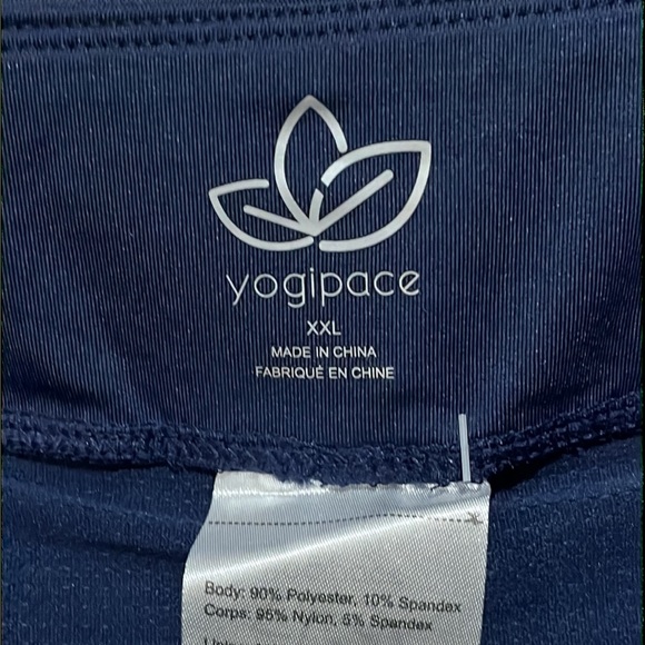 NWT yogipace navy blue size XXL skort UPF 50+ sun protection side & back pockets - Picture 10 of 14